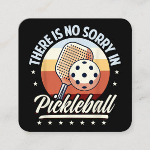 Cartão De Visita Quadrado Não Há Desculpa No Pickleball
