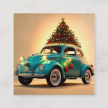 natal e carro vintage