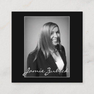 CARTÃO DE VISITA QUADRADO NEGÓCIO DE FOTOGRAFIA PERSONALIZADO 2 X 2