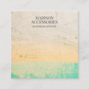 Cartão De Visita Quadrado Negócios de Joias Chic Texturizadas Personalizadas