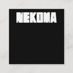 Cartão De Visita Quadrado Neko Voleibol Practice Anime Manga Cosplay