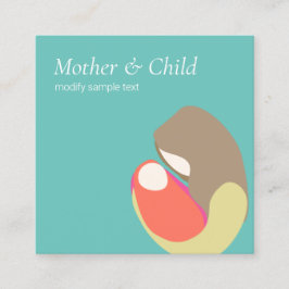 Cartão De Visita Quadrado Neonatal Midwifery