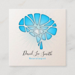 Cartão De Visita Quadrado Neurologista/psicólogo