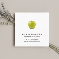 Nutricionista de Maçã Verde Minimalista Elegante