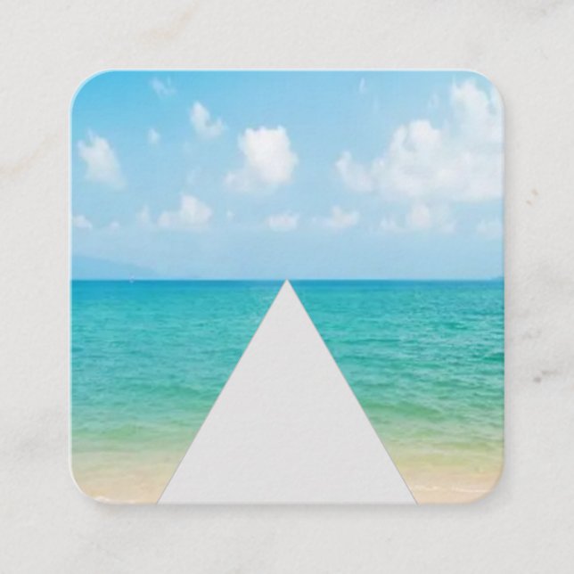 Cartão De Visita Quadrado O negócio de relaxamento (Frente)