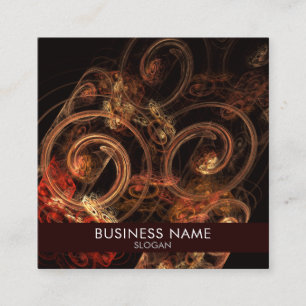 Cartão De Visita Quadrado O som da Abstrato de música profissional