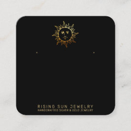 Cartão De Visita Quadrado *~* O STERING DISPLAY QR Social Media Sun 