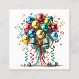 Cartão De Visita Quadrado Ocasiões Especiais