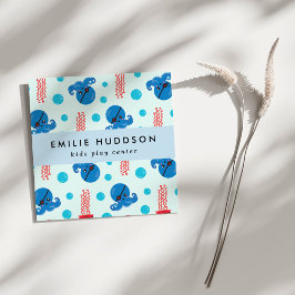 Cartão De Visita Quadrado Octopus Pirata, Água-viva Pirata, Centro de Ativid