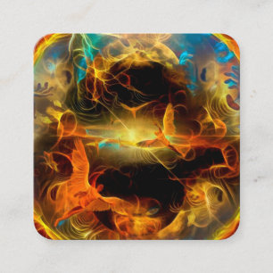 Cartão De Visita Quadrado Os anjos virão