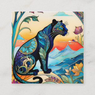 Cartão De Visita Quadrado Os padrões do Zentangle são uma bela maneira de ad