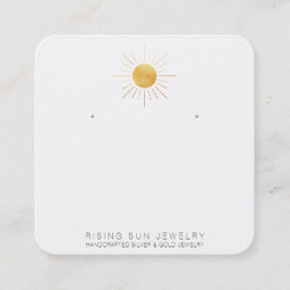 Cartão De Visita Quadrado *~* OUVINDO MOSTRAR Ícones de mídia social QR Sun 