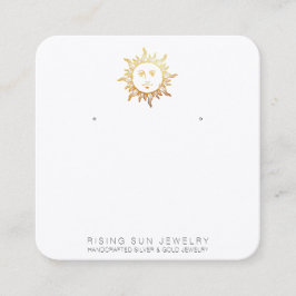 Cartão De Visita Quadrado *~* OUVINDO MOSTRAR Ícones de mídia social QR Sun