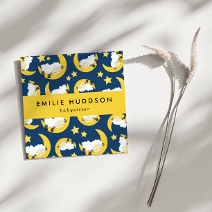 Cartão De Visita Quadrado Ovelhas Dormentes, Babysitter, Cuidados Diários, C