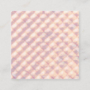 Cartão De Visita Quadrado Padrão abstrato de quatro folhas em pastel brilhan