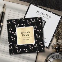 Padrão de Flor Dourada e Preto de Luxo