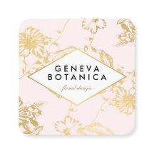 Padrão Floral Dourado Vintage no Designer Rosa