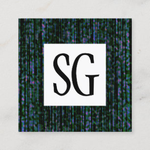 Cartão De Visita Quadrado Painel Quadrado - Iniciais - 151116(04)