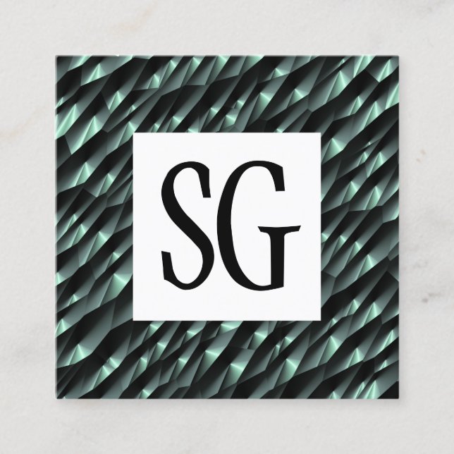 Cartão De Visita Quadrado Painel Quadrado - Iniciais - 190716(04) (Frente)