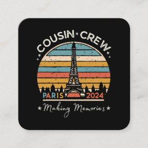 Cartão De Visita Quadrado Paris França Criando Memórias 2024