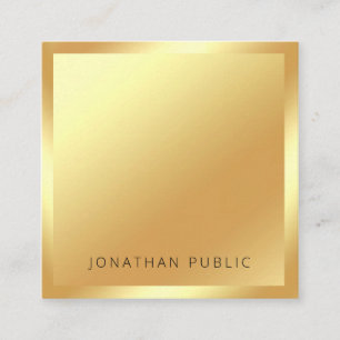 Cartão De Visita Quadrado Parte superior na moda profissional moderna