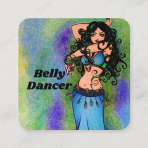 Cartão De Visita Quadrado Peixes Belly Dancer Key Chain