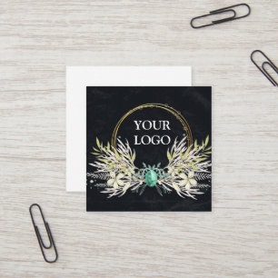 Cartão De Visita Quadrado Personalizado Personalizado Seu Próprio Logo
