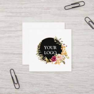 Cartão De Visita Quadrado Personalizado Personalizado Seu Próprio Logotipo Q