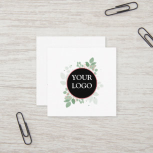 Cartão De Visita Quadrado Personalizado Personalizado Seu Próprio Logotipo Q