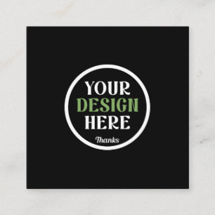 Cartão De Visita Quadrado personalizado, único, elegante e minimalista