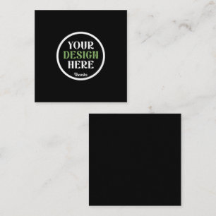 Cartão De Visita Quadrado personalizado, único, elegante e minimalista hersh