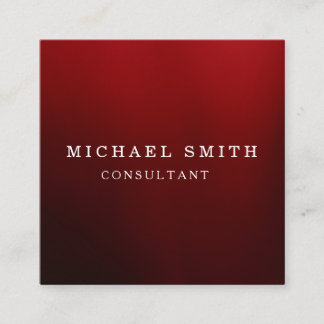 Cartão De Visita Quadrado Personalized Custom Minimalist Modern QR Code Logo