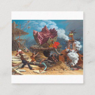 Cartão De Visita Quadrado Peter Blume - A Rocha