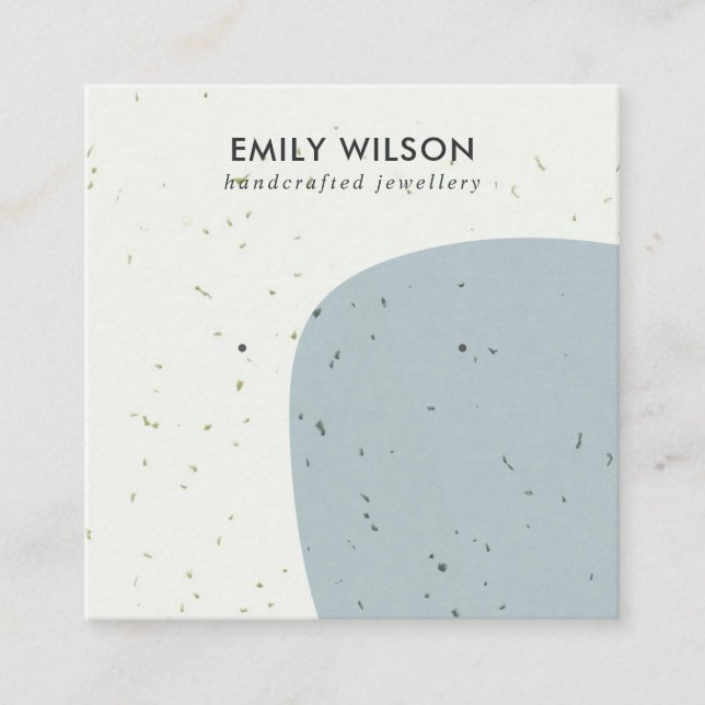 CARTÃO DE VISITA QUADRADO PLACA DE EXIBIÇÃO DE EXIBIÇÃO DE ARRASTO DE CINZA  (Frente)