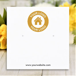 Cartão De Visita Quadrado Placa de exibição de joalharia personalizada simpl