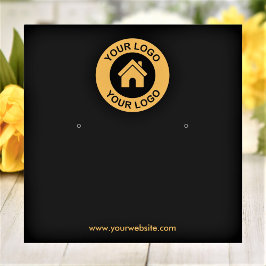 Cartão De Visita Quadrado Placa de exibição de joalharia personalizada simpl