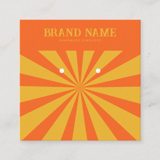 Cartão De Visita Quadrado Placa de Exibição de Leituras Modernas em Estrela  (Frente)