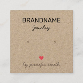 Cartão De Visita Quadrado Placa de exibição de manobras feitas à mão