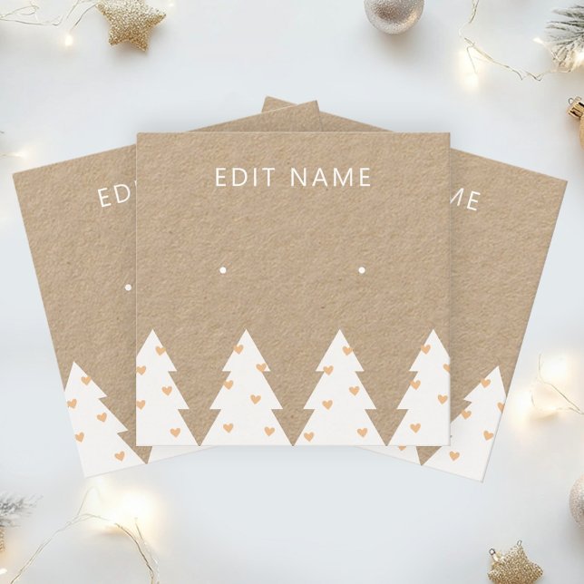 Cartão De Visita Quadrado Placa de exibição de natal (Criador carregado)