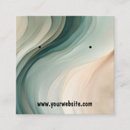 Cartão De Visita Quadrado Placa de Exibição de Ondas de Ondas Terrestres