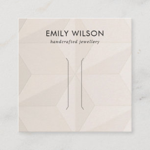 CARTÃO DE VISITA QUADRADO PLACA DE EXIBIÇÃO DO CLIPE DO CABELO DE TEXTURA DE