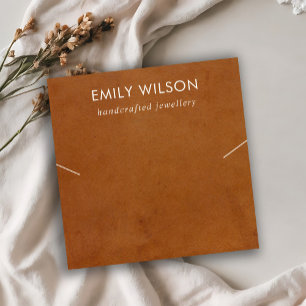 CARTÃO DE VISITA QUADRADO PLACA DE EXIBIÇÃO DO NECKLACE DA BANDA DE TEXTUR