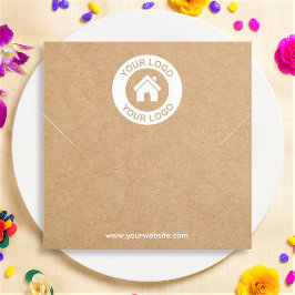 Cartão De Visita Quadrado Placa de exibição simples da pulseira do colar de 