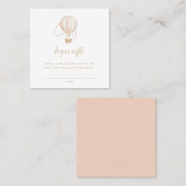 Cartão De Visita Quadrado Placa de Raffel de Fralda rosa-d-água