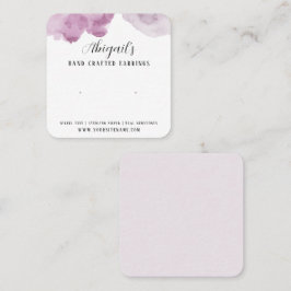 Cartão De Visita Quadrado Placa de ressonância de aquarela