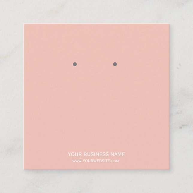 Cartão De Visita Quadrado Placas de exibição personalizadas para gravação de (Frente)