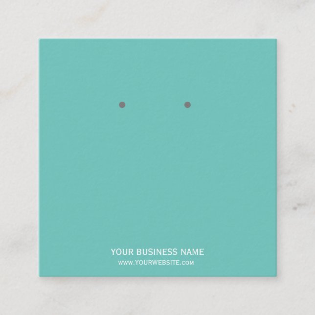 Cartão De Visita Quadrado Placas de exibição personalizadas para gravação de (Frente)