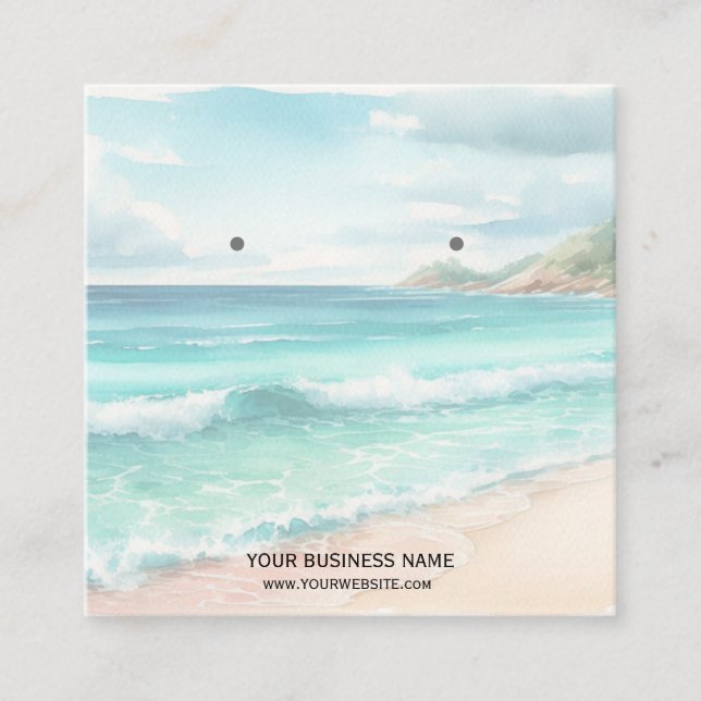 Cartão De Visita Quadrado Placas de exibição personalizadas para gravação de (Frente)