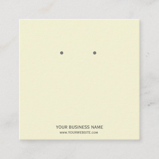 Cartão De Visita Quadrado Placas de exibição personalizadas para gravação de (Frente)