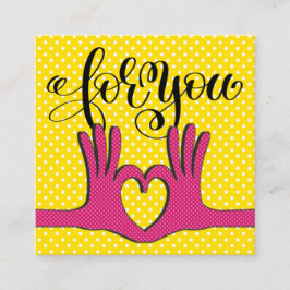 Cartão De Visita Quadrado Placas de gabinete Bolinhas Poppin